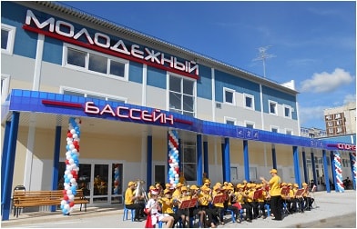 Ремонт спортивного центра с плавательным бассейном в г. Клязьма, Московской области