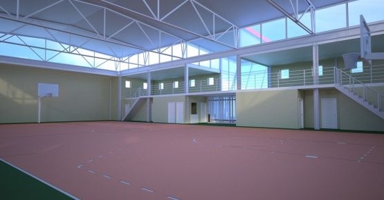 Строительство фитнес центра с универсальным спортивным залом в Москве