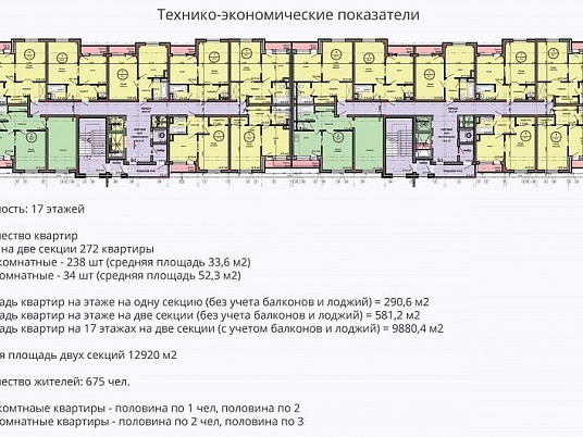 Строительство двухсекционного 17-ти этажного жилого дома в Москве