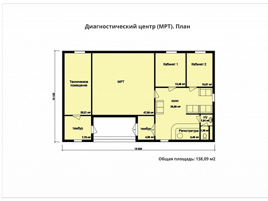 Проектирование и ремонт медицинского центра МРТ в Москве
