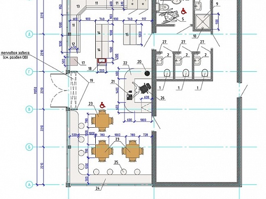 Проектирование и ремонт магазина в Москве для АЗС с кафе на 20 мест