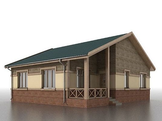 Строительство коттеджа АРДОС с террасой в Москва 